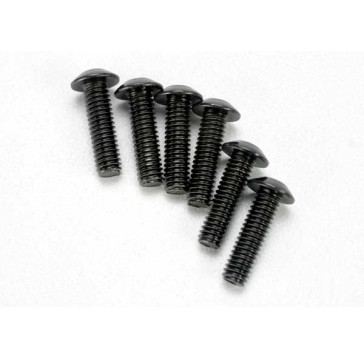 Screws, 4x14mm button-head machine (hex drive) (6)