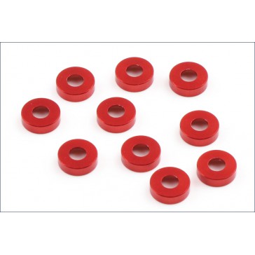 M3 Flat Head Washer (10) Red