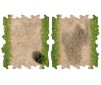 2x Dirt And Grass Half Straights For 1/18 & 1/24 Crawler Park Circuit