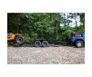 SCX24 Flat Bed Vehicle Trailer with LED Taillights:1/24th
