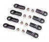 Rod ends, long (8)/ hollow balls, steel (8) (for 1/18 scale TRX-4Mâ"¢