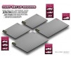 FLAT SET-UP BOARD 1-10 & 1-12 ON-ROAD - LIGHTWEIGHT - SILVER GREY