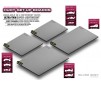 FLAT SET-UP BOARD 1/10 & 1/12 ON-ROAD - LIGHTWEIGHT - SILVER GREY