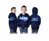 JUNIOR SWEATER HOODED WITH ZIPPER - BLUE (L)