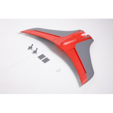 80mm Integral - Horizontal stabilizer  (Red)