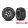 Tires & wheels, assembled, glued (black wheels, belted Sledgehammer A