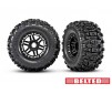 Tires & wheels, assembled, glued (black wheels, belted Sledgehammer A