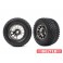 Tires & wheels, assembled, glued (XRT Race black chrome wheels, Gravi