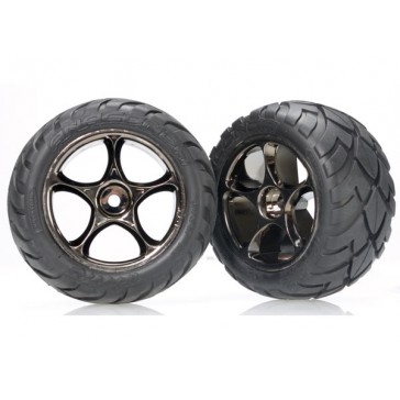 Tires & wheels, assembled (Tracer 2.2 black chrome wheels, A