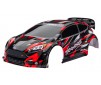 Body, Ford Fiesta ST Rally Brushless, red (painted, decals applied)