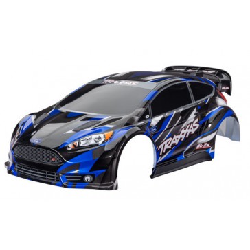 Body, Ford Fiesta ST Rally Brushless, blue painted, decals applied)