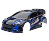 Body, Ford Fiesta ST Rally Brushless, blue painted, decals applied)