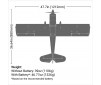 Decathlon RJG 1.2m BNF Basic with AS3X and SAFE Select