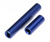 Driveshafts, center, female, 6061-T6 alum. (blue) front & rear