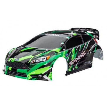 Body, Ford Fiesta ST Rally VXL, green (painted, decals applied)