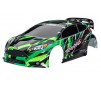 Body, Ford Fiesta ST Rally VXL, green (painted, decals applied)