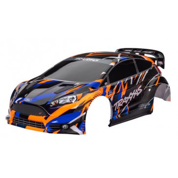 Body, Ford Fiesta ST Rally VXL, orange (painted, decals applied)