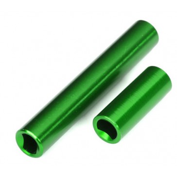 Driveshafts, center, female, 6061-T6 alum. (green) front & rear