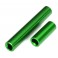 Driveshafts, center, female, 6061-T6 alum. (green) front & rear