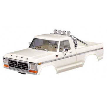 Body, Ford F-150 Truck (1979), complete, white (includes grille, side