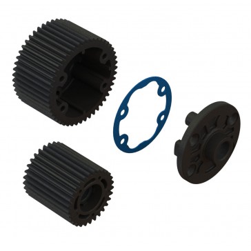 Diff Case and Idler Gear Set (47/15T, 0.8M)