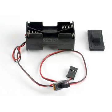 Battery holder with on/off switch/ rubber on/off switch cove