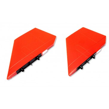 Fin Set. Red, High Visibility: SR-71 Twin 40mm EDF