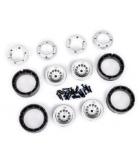 Wheels, 1.0 6061-T6 aluminum (silver-anodized) (4)/ 2x8mm BCS (24)