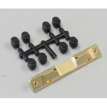 SUSPENSION HOLDER RB6-RB7-SC6-RT6 (RF-MID MOTOR) - BRASS