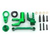 Steering bellcranks, draglink (green-anodized 6061-T6 aluminum)/ bell