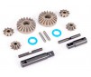 Output gear, center differential, hardened steel (2)