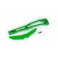 Chassis brace, front, 6061-T6 aluminum (green-anodized/ 2.5x6mm CCS (