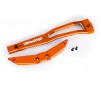 Chassis brace, front, 6061-T6 aluminum (orange-anodized/ 2.5x6mm CCS