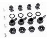 Nuts, hatch mounting (hatch nuts (4), wing nuts (4))/ shafts (4)/ o-r