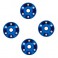 Wheel washers, machined aluminum, blue (4)