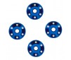 Wheel washers, machined aluminum, blue (4)