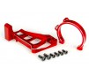 Motor mounts (front & rear) (red-anodized 6061-T6 aluminum)/ 3x10mm C