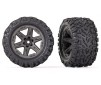 Tires & wheels, assembled, glued (2.8') (RXT gray wheels, Talon EXT t