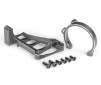 Motor mounts (front & rear) (gray-anodized 6061-T6 aluminum)/ 3x10mm