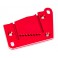 Motor mount cap, 6061-T6 aluminum (red-anodized)