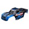 Body, Stampede 4X4 Brushless, blue (painted, decals applied) (assembl