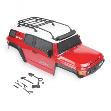 OUTBACK GEO 4x4 ASSEMBLED BODY W/ACCESSORIES - RED