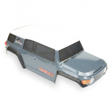 OUTBACK GEO 4x4 PC GREY BODYSHELL & DECAL (NO ACC.)