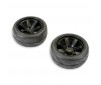 BANZAI TREADED TYRE ON 6-SPOKE WHEEL (PR) - BLACK