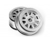 Tr-10 Glue-Lock Wheel Matte Chrome (120X60Mm/2Pcs)