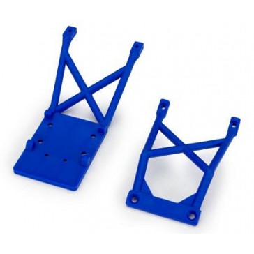 Skid plates, front & rear (blue)