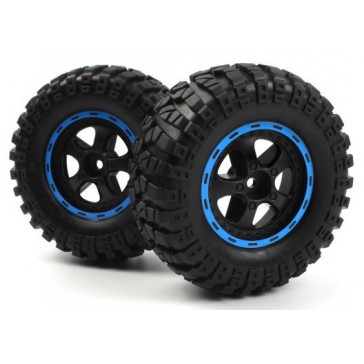 Smyter Desert Wheels/Tires Assembled (Black/Blue/2