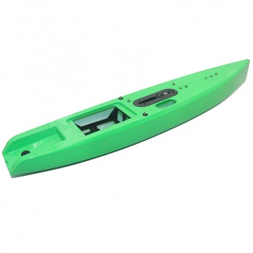 DF65V6 GREEN HULL (INC L.SERVO TRAY,DECK EYES,FINBOX,