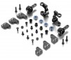 ALU STEERING BLOCKS & C-HUBS WITH BACKSTOP - SET