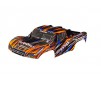 Body, Slash 4X4 (also fits Slash VXL & Slash 2WD), orange (painted, d